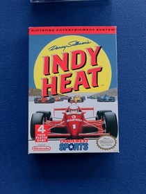 Danny Sullivan's Indy Heat NES Nintendo Box Manuale CIB Completo GIOCO 4 GIOCATORI