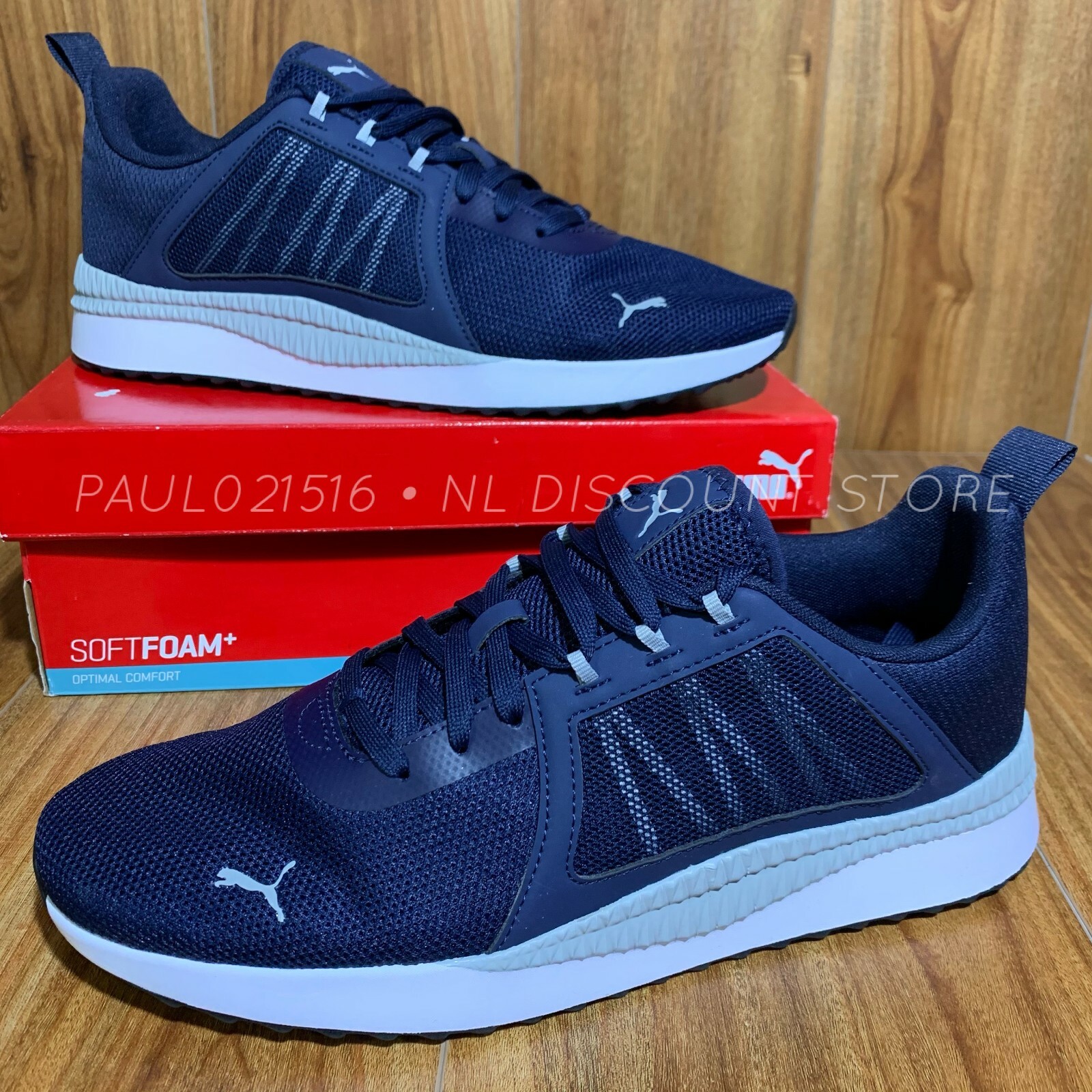Pacer Net Cage Sneakers Shoes ~ Navy 