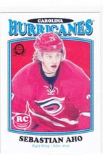 16/17 OPC..SEBASTIAN AHO..RETRO..RC..CARD # 687..HURRICANES..FREE COMBINED SHIP