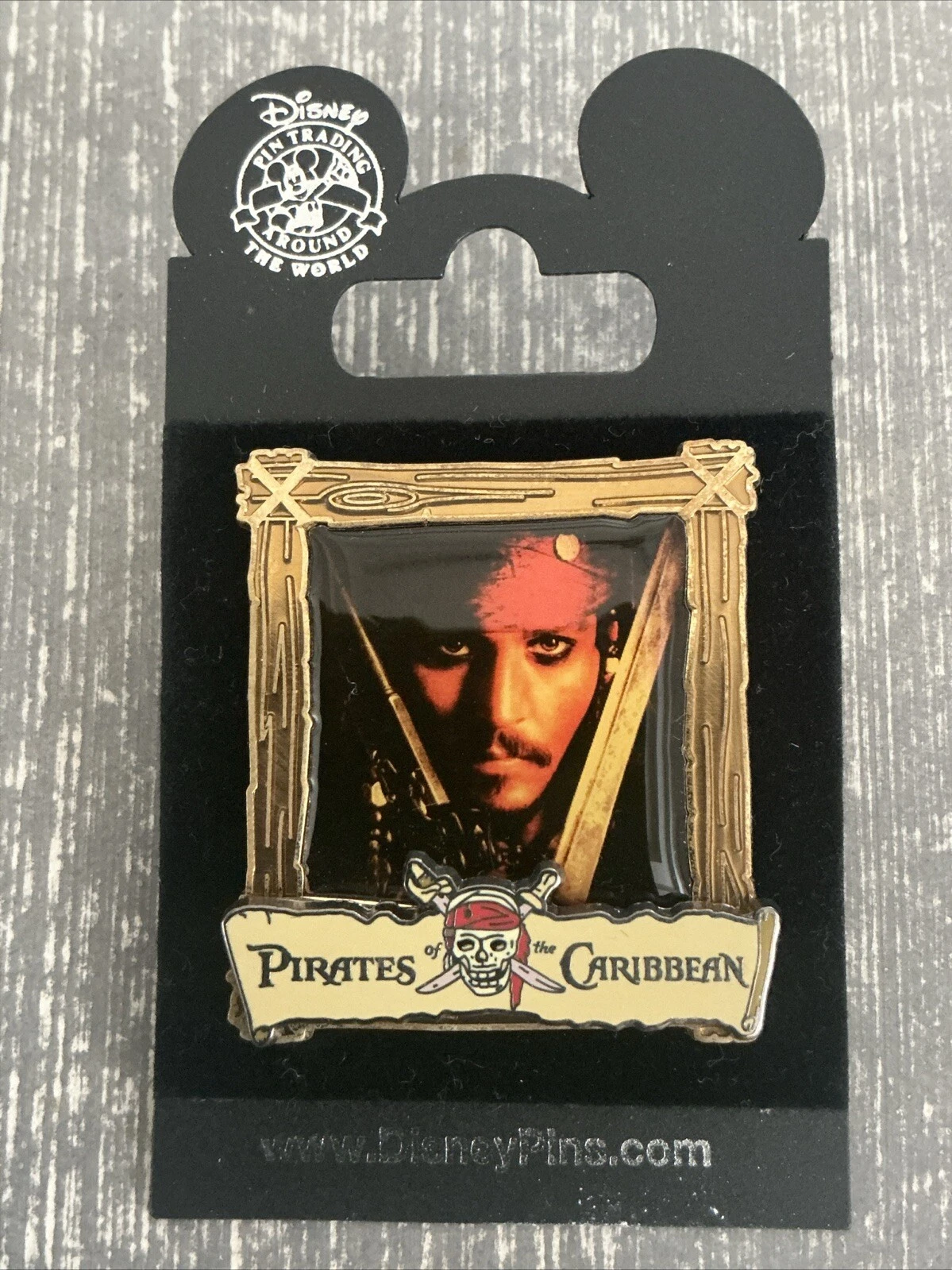 Disney Pirates of the Caribbean Captain Jack Sparrow Poster Pin 46400