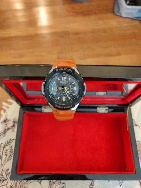 g shock sky cockpit orange