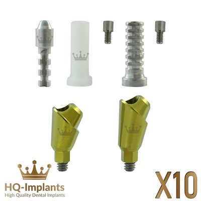 Q10 Angular 45° Multi Unit 1.4mm Screw Prosthetic Mini Kit Int Hex 2.0mm Dental