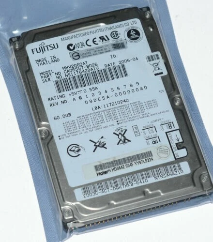 Fujitsu MHV2060AT 60GB 2.5" IDE Hard Drive Drives Work - Image 3 of 4