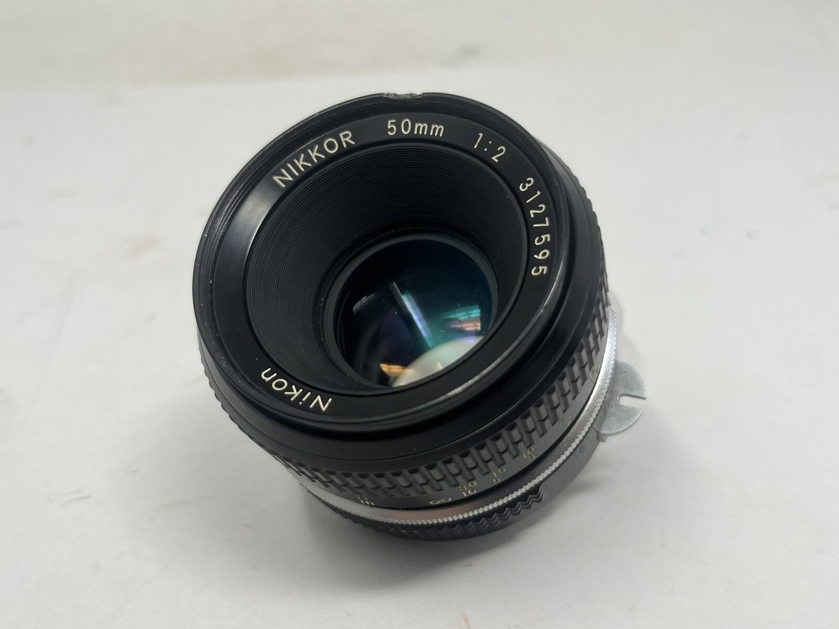 Nikon Nikkor 50mm F2 Normal Lens + Caps & UV Filter | eBay