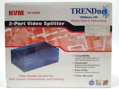 TRENDnet 2-Port Video Splitter TK TK-V200S