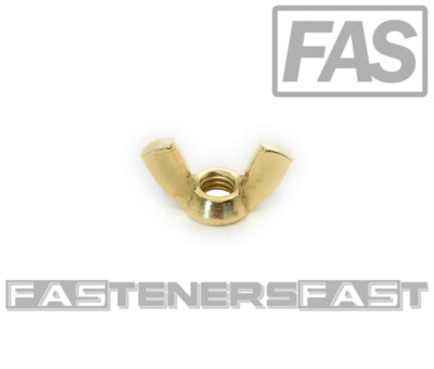 (5) 3/8-16 Solid Brass Wing Nuts 3/8-16 Butterfly Nuts Brass