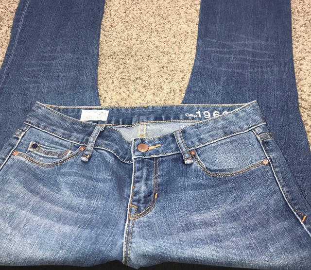 Womenâs Jeans GAP 1969 BOOT CUT JEANS Size 25 Actual 28x33 Rise 8 | eBay