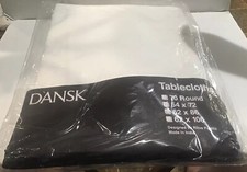 Vintage DANSK 1 each Tablecloth 100% Cotton White by Ritva Puotila 54? X 72? New