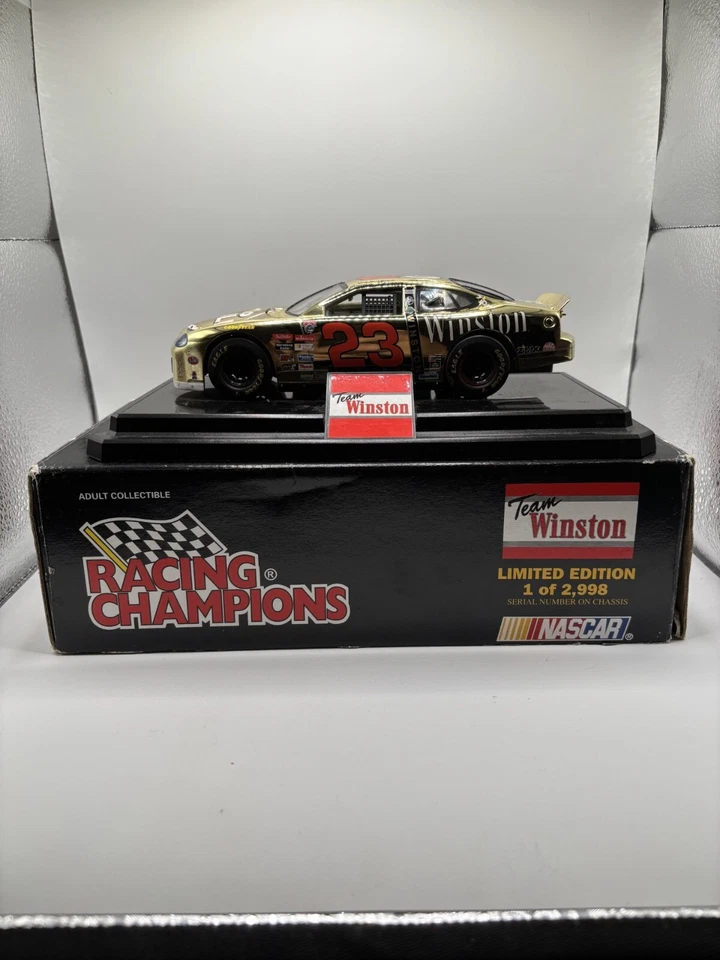 Coche Jimmy Spencer #23 NO BULL escala dorada 1/24 Team Winston edición limitada/2998 Foto 2 de 4