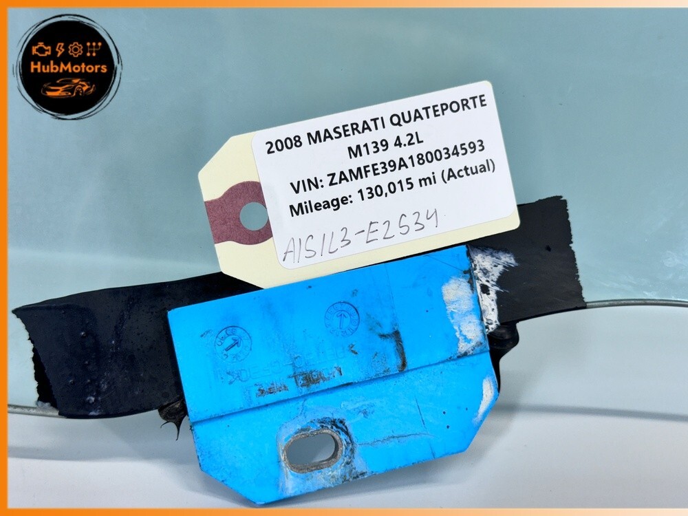 2003-2012 Maserati Quattroporte Front Left Side Door Glass Auto Window OEM READ!