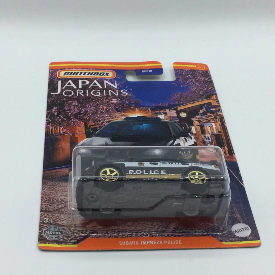 Matchbox Japan Origins Subaru Impreza Police New on Sealed Card - Image 2 of 4