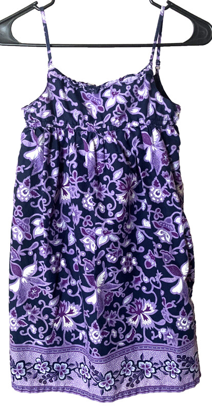 GAP KIDS Girl's Sundress PURPLE FLORAL Size L