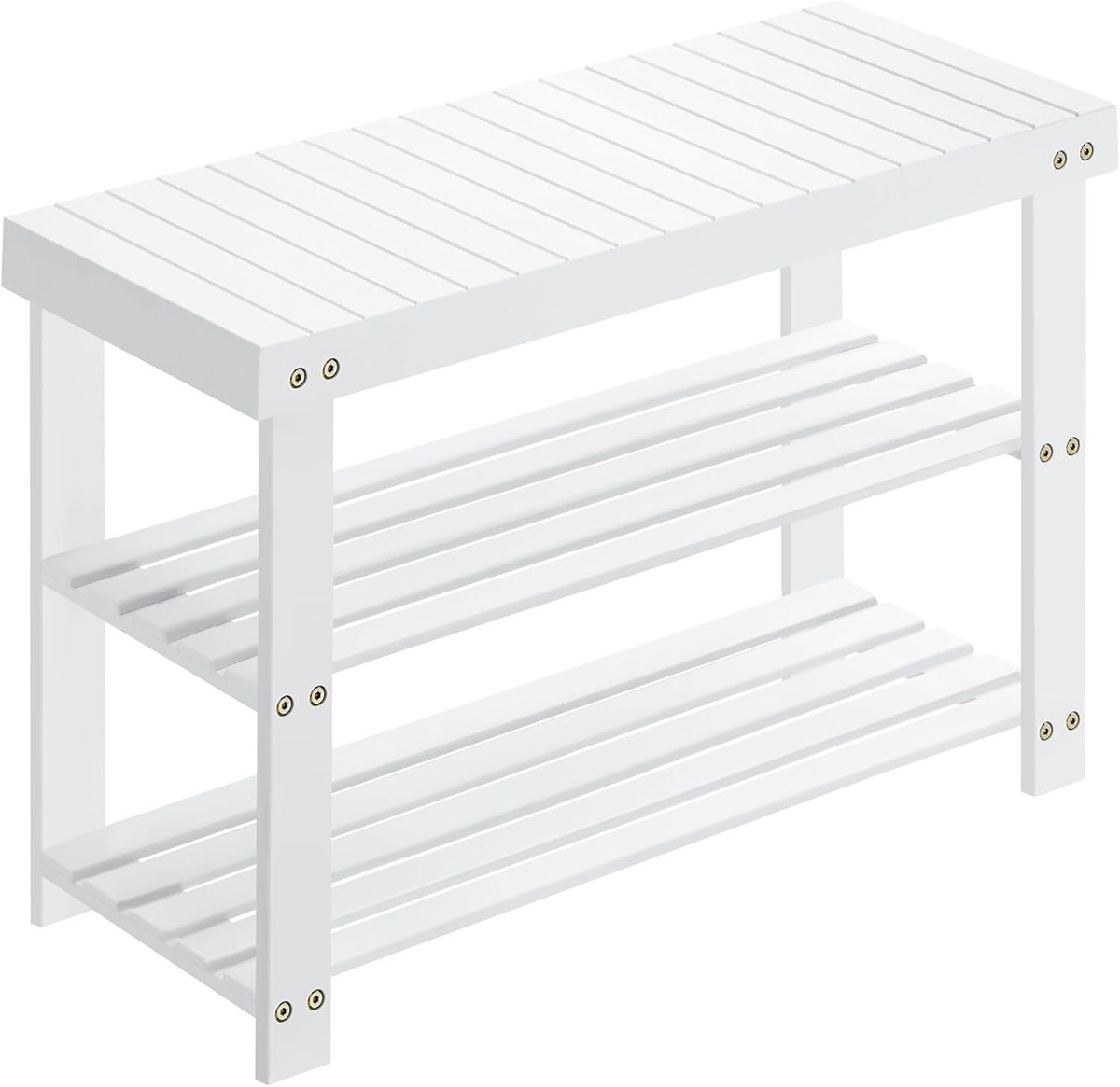 Amazon Songmic Shoe Rack SONGMICS Shoe Rack Bench, 3-Tier Bamboo