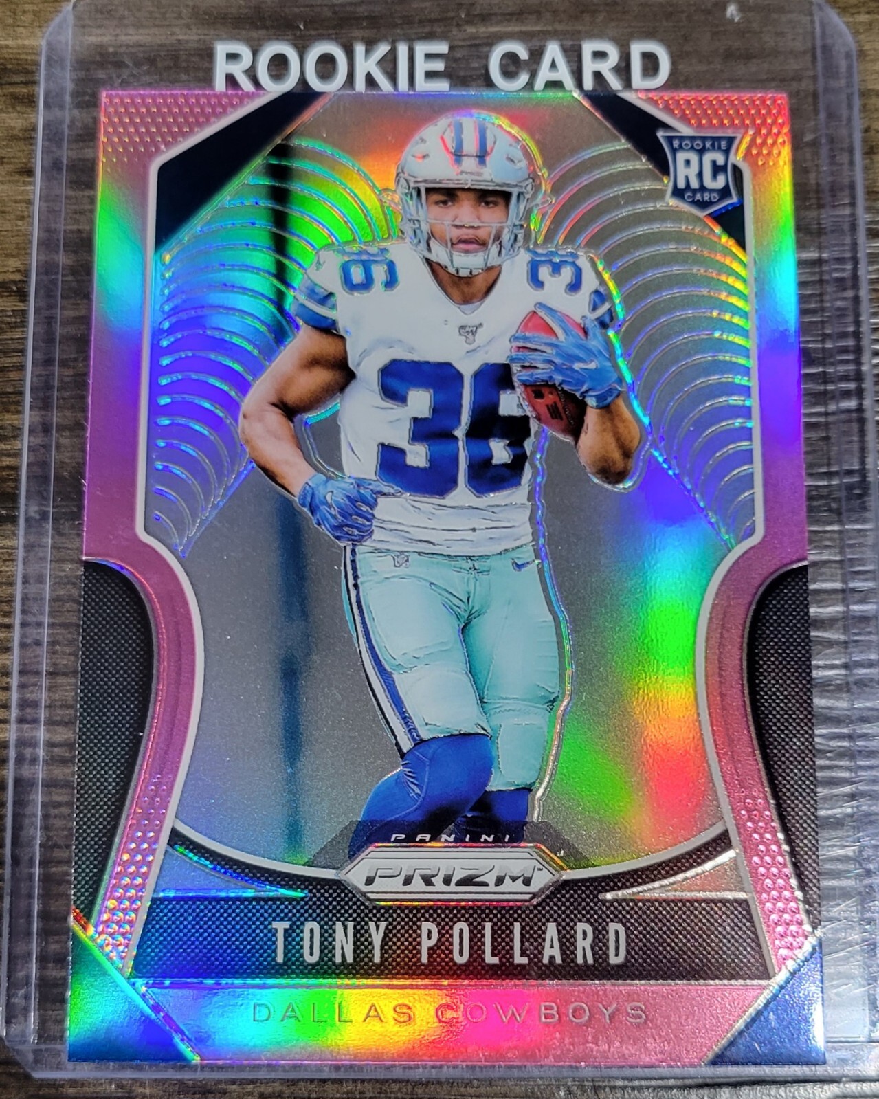 2019 Panini Prizm Tony Pollard Pink Prizm Rookie #339 Dallas Cowboys RC