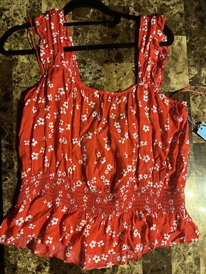 NWT Draper James RSVP Women s Size XL Floral Print Tank Top