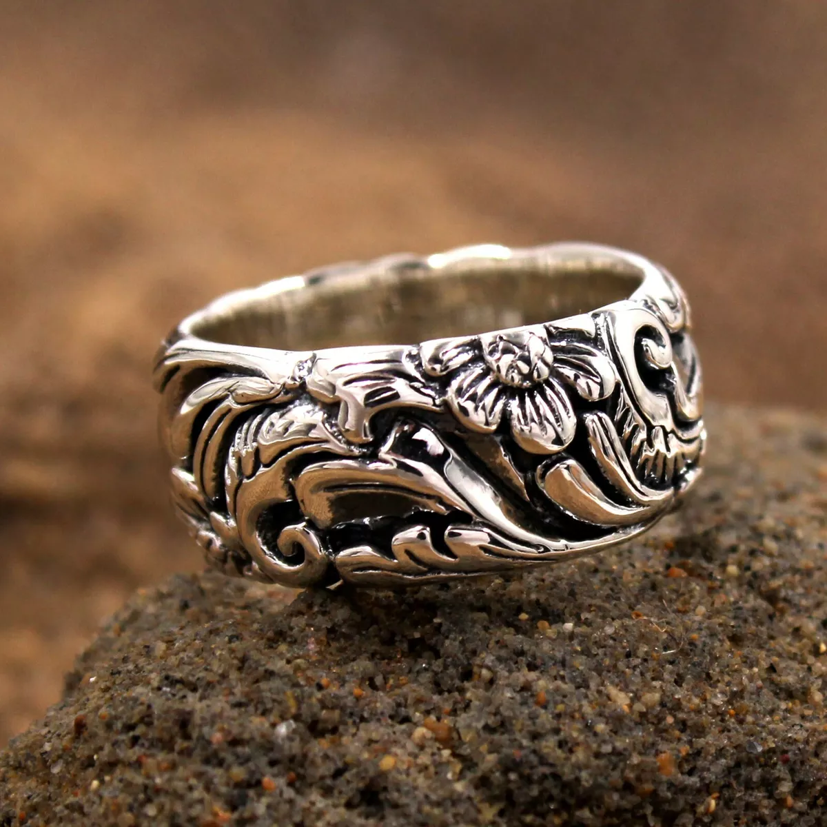 Sterling silver bold rings deals