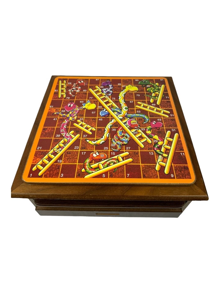 Cardinal Games - Real Wood Multiple Games Retro 1980’s Classic Game Boards - Image 4 of 4