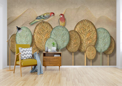 3D Tier Papageien M00754 Tapete Wandbild Selbstklebend Abnehmbare Aufkleber Romy