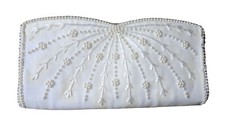 Purse Clutch by La Regale Beaded Zippered Japan 9x4 Inches VINTAGE dec22