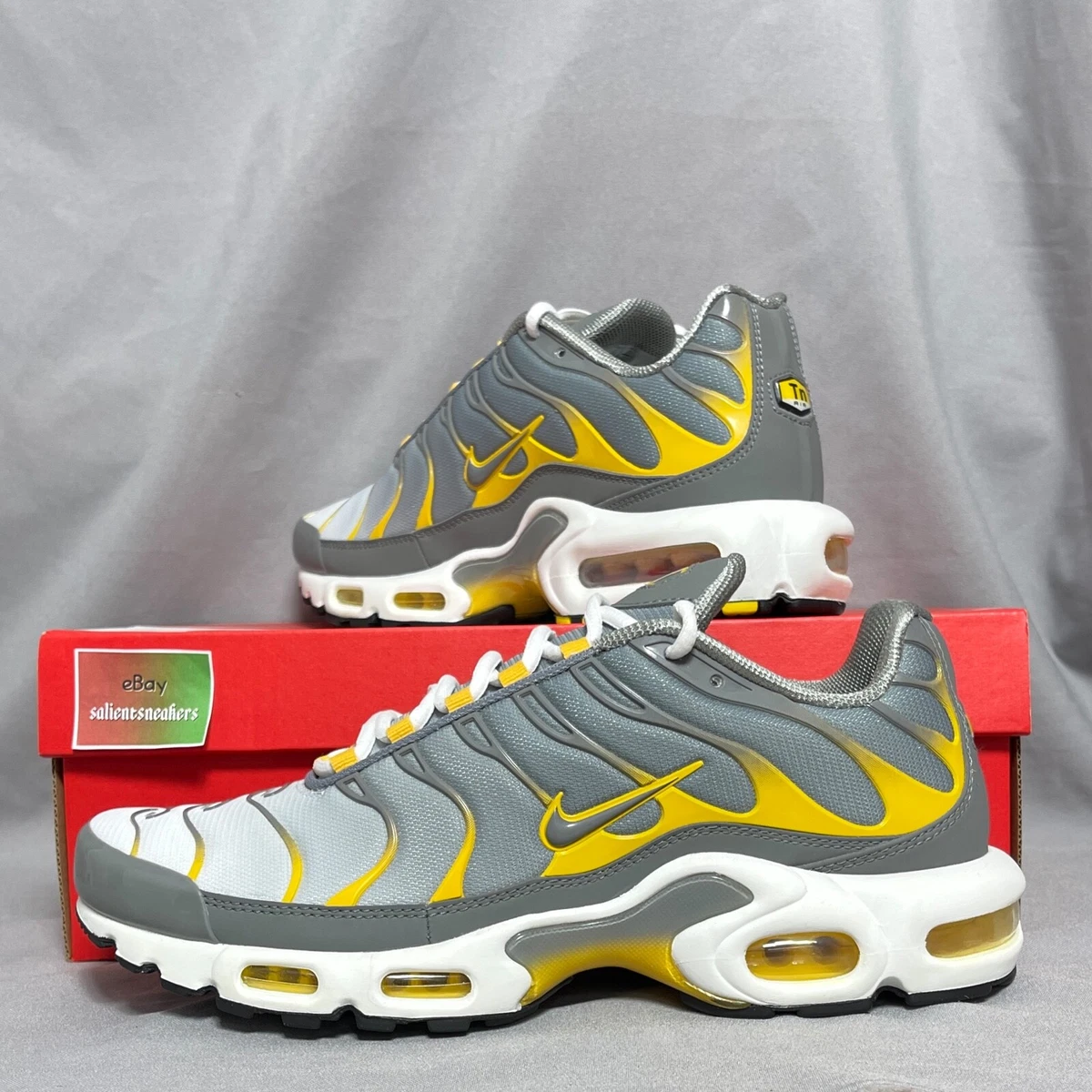 Air max plus grey yellow cheap
