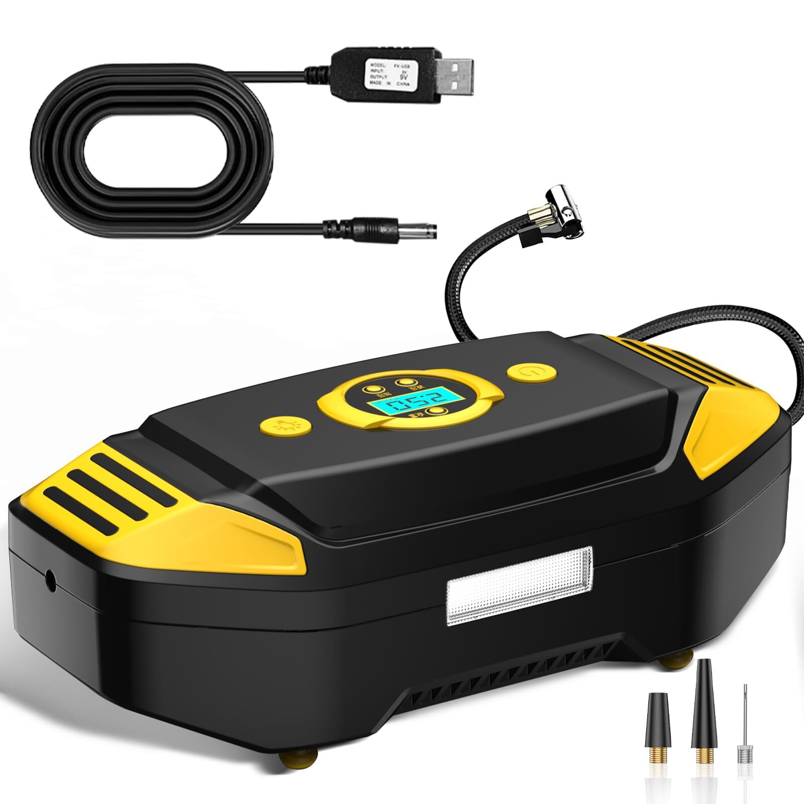 150 PSI Cordless Tire Inflator Portable Electric Air Pump for Cars Bikes