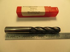 CARBIDE BALL NOSE ENDMILL 1/2" DIA,CENTER CUTTING, 4" OAL TITAN, MADE IN USA