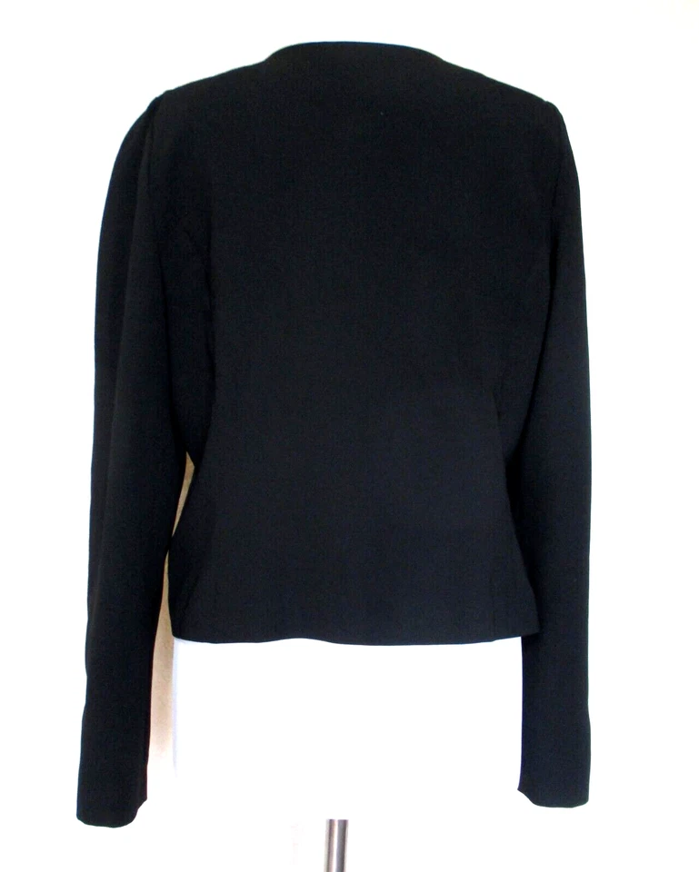 BCBG Max Azria Jordyn Jacket Large Women Black Long Sleeves - Image 3 of 4