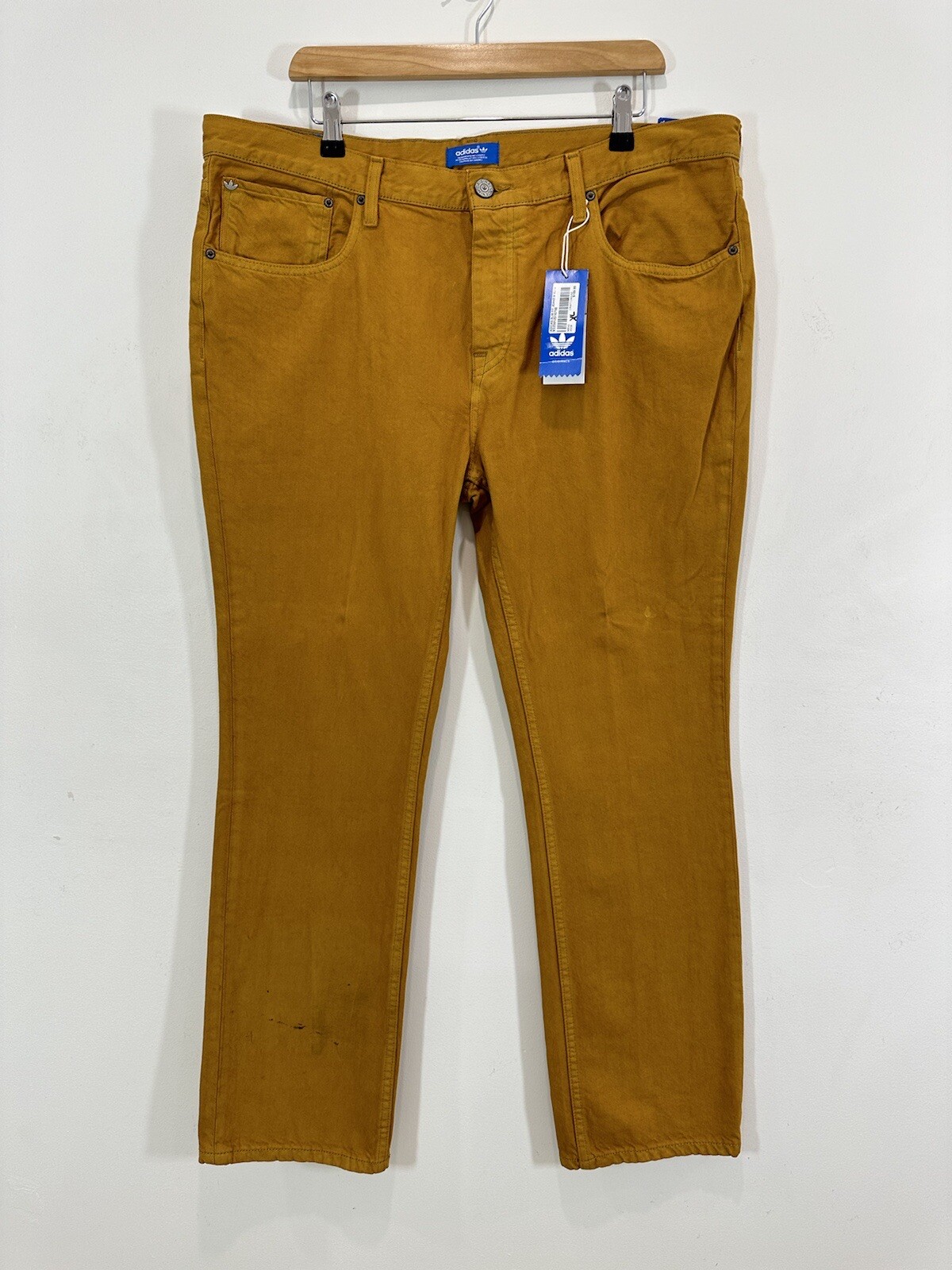 40x30 Slim Fit  Brown Denim Mid Rise Button Fly New *
