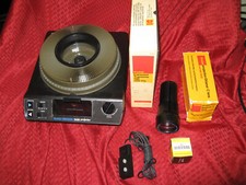 Kodak Carousel 5400 Slide Projector kit,zoom lens,tray,New bulb, Built-In screen