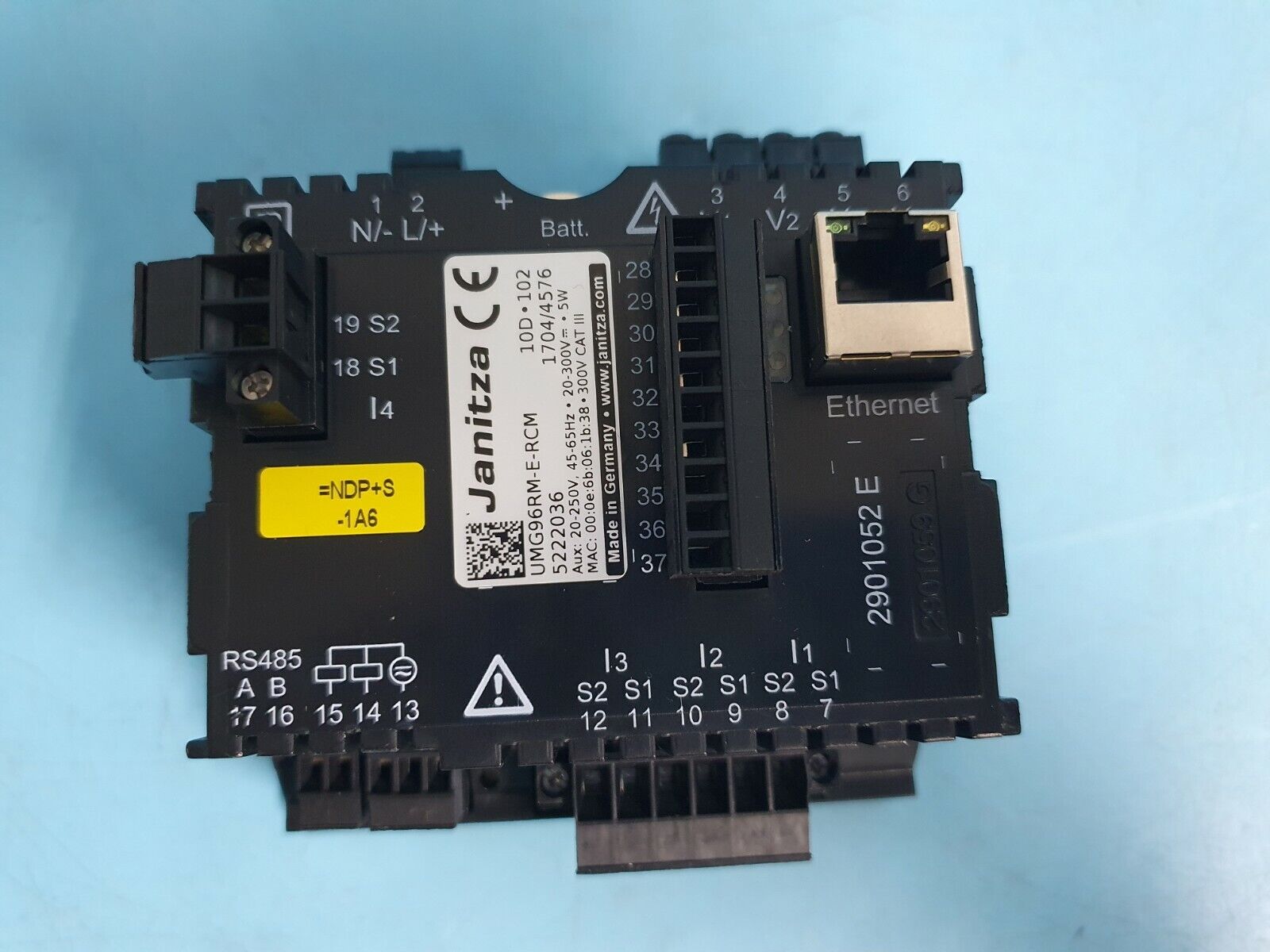 Janitza Module UMG 96-PA-RCM-EL 5232010 - JA900119