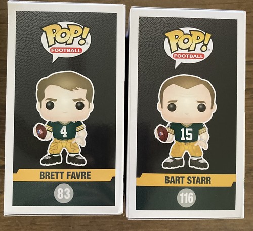 Funko Pop! Football Lot of 2 #83 Bart Starr #116 Brett Favre Packers Funko Favre | eBay