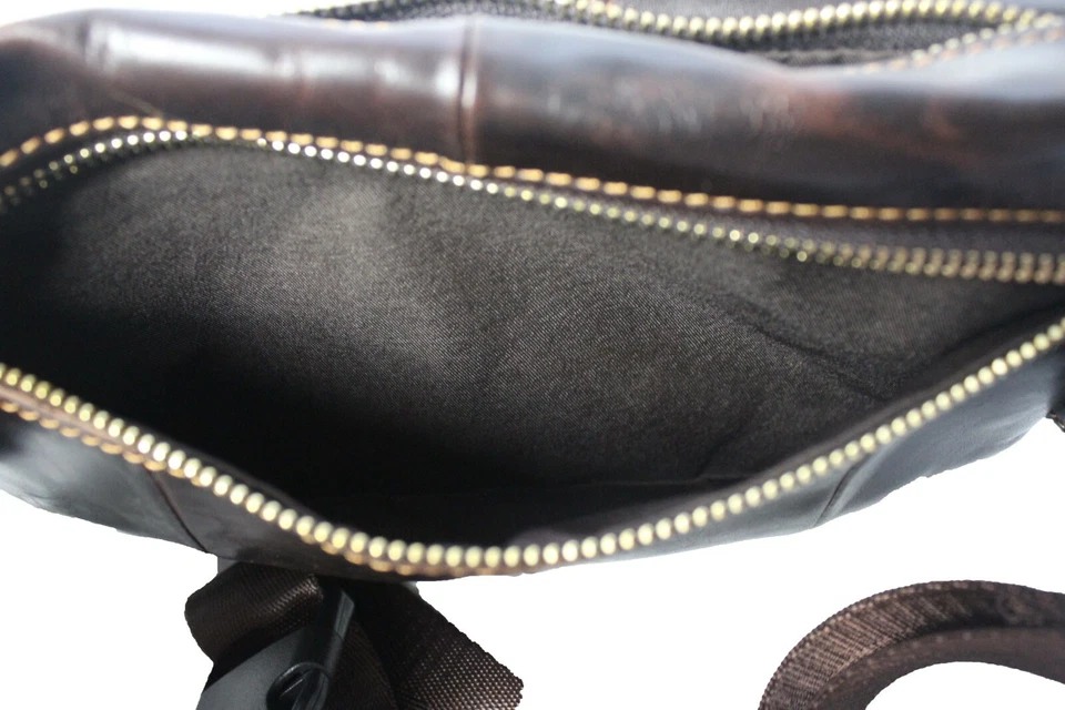 Cuero Genuino Riñonera Viajes Piel Waist Cinturón Bolso #2 - Imagen 4 de 4