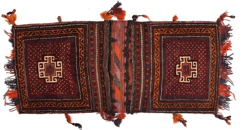 Arabian Show Saddle Hand Knotted By Afghan Artisan Women Woolen Area Rug - Picture 2 of 4