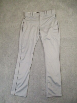 Under Armor Authentic Baseball Pants Mens Large Gray 35x32 Stretch Belt Loop