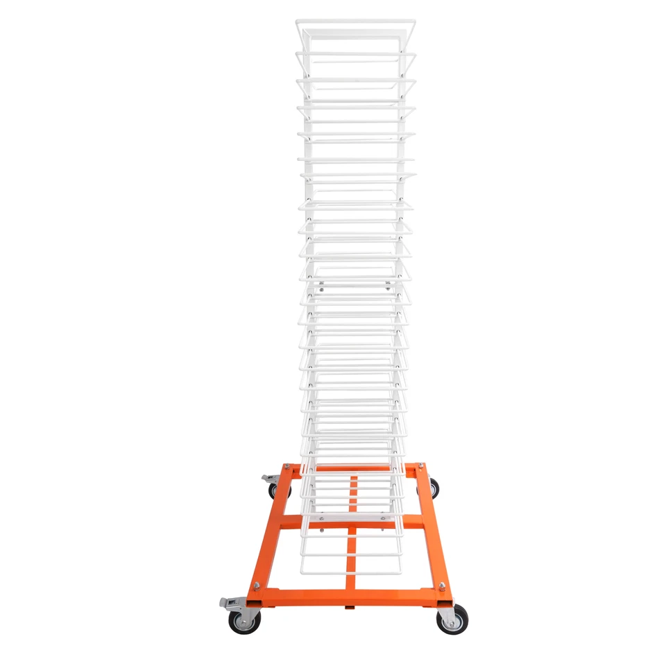 50 estantes estante de secado con recubrimiento en polvo 4 ruedas para gabinetes/estantes/tiendas de pintura Foto 4 de 4