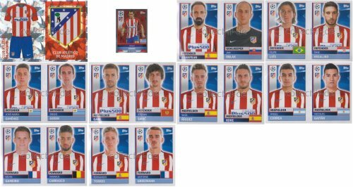 TOPPS Champions League 2016/17 Sticker Atletico Madrid - Choose Team - Picture 1 of 11