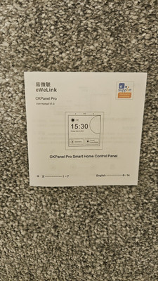 eWeLink NSPanel Pro WIFI Smart Home Zigbee3.0 Gateway Wandbildschirm