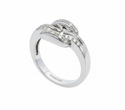 18K Italian White Gold Damiani Diamond Ring. TDW: .6.00ct VS EF   Resale