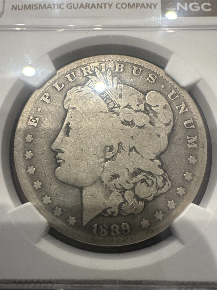 1889-CC $1 Morgan Dollar NGC AG3 -- Wonderful Original Key Date Carson City! - Image 2 of 4