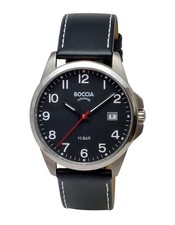 Boccia Titanium 3671-02 Orologio Uomo Titanio, 100m, Numeri Arabi, Data + Led...