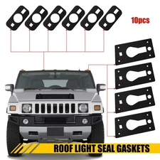10PCS Roof Cab Light Running Lamp Anti-Leak Seal Gaskets Fit Hummer H2 H2 SUT US