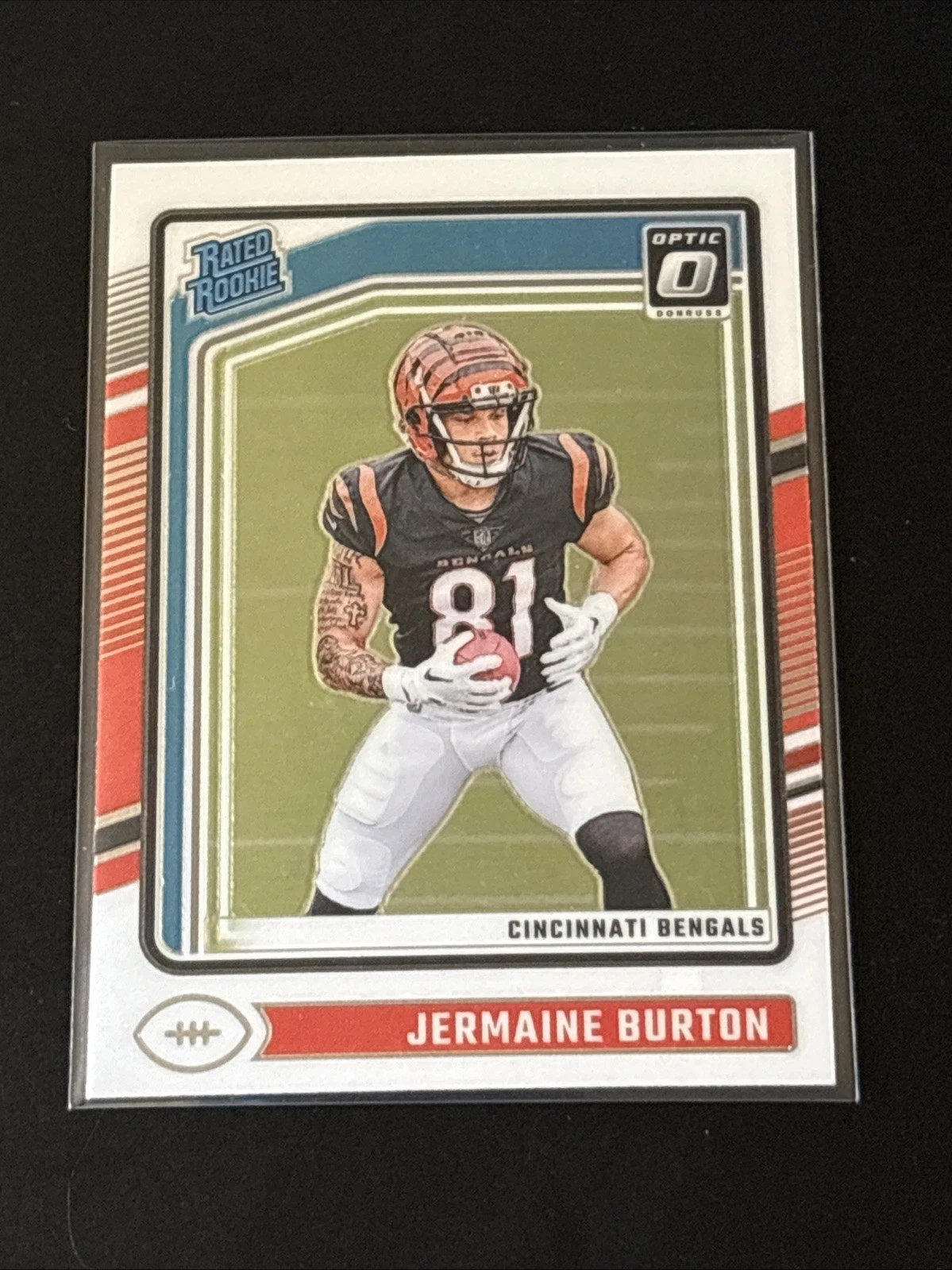 2024 Donruss Optic Jermaine Burton Base Cincinnati Bengals #251 Rookie