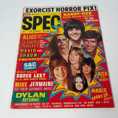 SPEC Magazine May 1974 Randy Kev Donny Marie Bruce Lee Pop Culture
