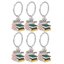6 Pcs Graduation Present Keychain Bag Pendant Graduate Ring 2026