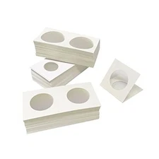 Honbay 150PCS Cardboard Coin Holder Coin Flips Paper Currency Holders for 