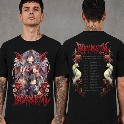Babymetal North America Tour 2026 Front Back Graphic T-shirt - Image 1 of 4