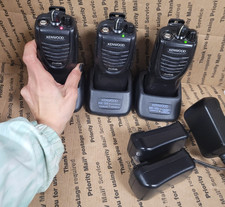  X3 Kenwood TK-3300-2 16 CHANNEL Transceiver Two Way Radio W/CHARGER TESTED 