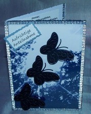 Trauerkarte, Kondolenz , Beileidskarte Motiv  Baumkrone Handarbeit  Fotoarbeit 2