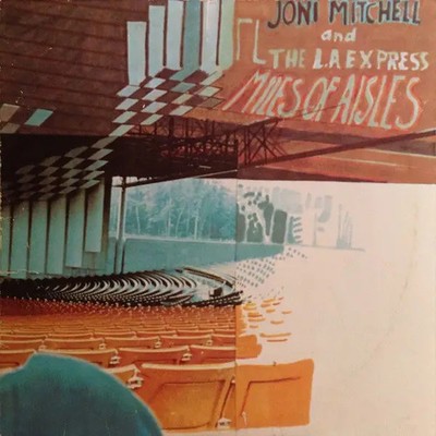 Joni Mitchell And The L.A. Express Miles Of Aisles INSERT Asylum 2xVinyl LP