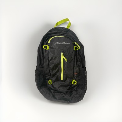 Eddie Bauer EB Traveler 20L Rippac Traveler Pack Stowaway Black Green Backpack